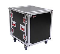 GATOR CASES G-TOUR Rack de viaje para equipos de audio con ruedas y hardware de grado Tour; 17" de profundidad de rack, 12U (G-TOUR 12U CAST)