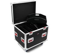 Gator Cases GTOUR Truck Pack Utility ATA Flight Case; 30" x 22" x 22" O.D. antes de las ruedas; construcción de madera de 12mm, divisores y bandejas extraíbles (G-TOURTRK302212)