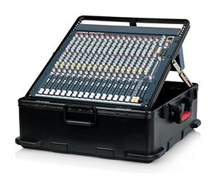 Gator Cases Maleta Moldeada para Mezcladoras de hasta 12U de Espacio en Rack con Cierre Aprobado por la TSA (GTSA-MIX12PU)