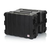 Gator Cases Pro Series Rack 8U Moldeada Rotacionalmente con 19" de Profundidad, Asa de Remolque y Ruedas Empotradas; Hecho en USA (G-PRO-8U-19)
