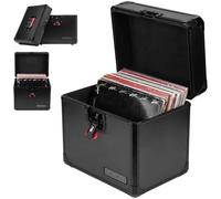 Gator Estuche apilable serie ONYX para discos de vinilo de 50-70 de 12" con persianas giratorias avellanadas y asas de goma (G-ONYX-VINYL-1270)