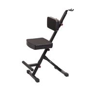 Gator Frameworks Asiento de lujo para guitarristas con sistema de ajuste de altura de 3 puntos y soporte trasero para guitarra (GFW-GTR-SEATDLX)