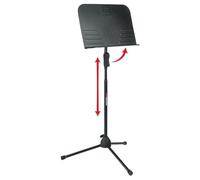 Gator Frameworks Atril de lujo con trípode, con rueda de ajuste fácil de presionar para ajustar la altura (GFW-MUS-2000)