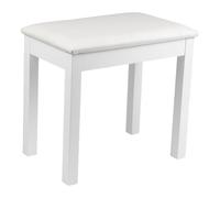 Gator Frameworks Banco de Piano y Teclado de Madera Tradicional; Blanco (GFW-KEYBENCH-WDWH)