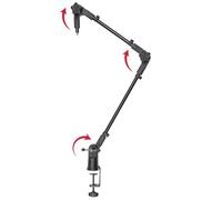 Gator Frameworks Brazo de micrófono de perfil delgado montado en el escritorio