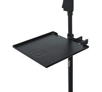 Gator Frameworks estante multiusos con fijación por pinza para pie de micrófono, capacidad de carga de 4,5 kg, dimensiones 23 cm x 23 cm (GFW-SHELF0909)