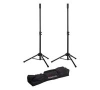 Gator Frameworks Juego de minitrípodes ligeros y compactos para altavoces con bolsa de transporte de nailon (GFWSPK0250SET)