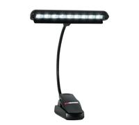 Gator Frameworks - Lámpara de soporte de música con cuello de ganso ajustable; (GFW-MUS-LED), color negro