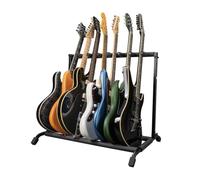Gator Frameworks Rok-It - Estante plegable de 7 espacios para guitarras acústicas, eléctricas y bajos (RI-GTR-RACK7)