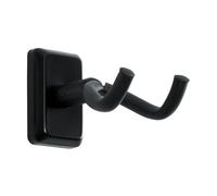 Gator Frameworks Soporte de Pared para Guitarra Compatible con la Mayoría de Guitarras, Acústicas, Eléctricas o Bajo, con Placa de Montaje Negra (GFW-GTR-HNGRBLK)