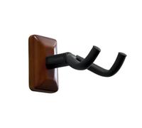 Gator Frameworks Soporte de Pared para Guitarra Compatible con la Mayoría de Guitarras, Acústicas, Eléctricas o Bajos, con Placa de Montaje de Caoba (GFW-GTR-HNGRMHG)