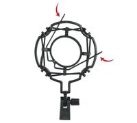 Gator Frameworks - Soporte universal para micrófonos de 55 a 60 mm de diámetro (GFW-MIC-SM5560)