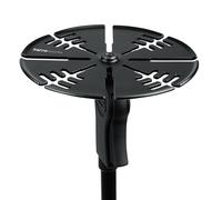 Gator Frameworks Soporte y organizador de cables para pie de micrófono que evita que los cables se enreden o se retuerzan (GFW-CABLEHNGRTRAY)
