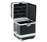 Gator Cases GM-4WR - Maletín rígido para 4 sistemas de micrófono inalámbrico y accesorios, color negro
