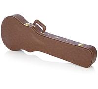 Gator Cases Estuche Deluxe de Madera para Guitarras Eléctricas Les Paul; Exterior Marrón (GW-LP-BROWN)