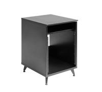 Gator Negro Elite Series 10U Studio Rack con Bandeja Deslizante y Paso de Cable Trasero