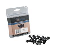 Gator Rackworks GRW-SCRW025 - Tornillos para rack de tamaño estándar, 25 unidades, color negro