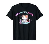 Gatos Antes de Twats Divertido Grosero británico jurando ser Soltero Camiseta
