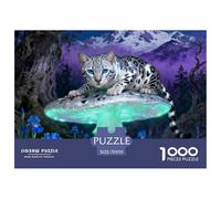 Gatos BengalaPuzzle De 1000 Piezas para Adultos Cute Gatos Un Rompecabezas Desafiante Rompecabezas 70x50cm/1000pcs