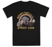 Gatos Callejeros Kids Black tee Camiseta De Manga Corta para Niños Kids Black tee Children Short Sleeve T-Shirt