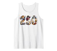 Gatos coloniales 2024 Historia Americana Feline Patriots Camiseta sin Mangas