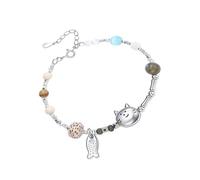 Gatos con motivos de animales juguetones, 19 cm de longitud + cadena de extensión, regalo ligero