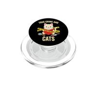Gatos Crime Detective Novela Lector Lectura Thriller PopSockets PopGrip para MagSafe