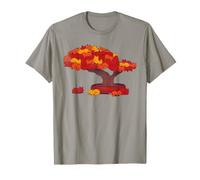 Gatos de árbol bonsái otoñal - Arte Lindo de Gatitos Siestas - TFS Camiseta