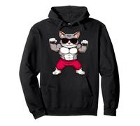 Gatos de fitness Sudadera con Capucha