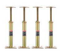 Gatos de piso para casa VEVOR, paquete de 4, rango de altura de 11,6" a 16", capacidad de carga máxima de 2200 lb por unidad, poste de gato de sótano con viga de soporte ajustable para nivelación, gat