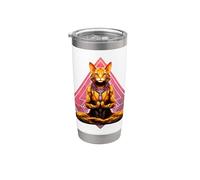 Gatos de yoga Vaso térmico de acero inoxidable de doble pared