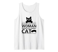 Gatos: detrás de Cada Gran Mujer Hay un Gran Gato Camiseta sin Mangas