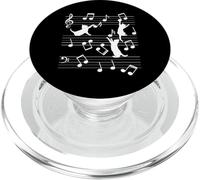 Gatos Divertidos Jugando con Nota Musical - Amante de los Gatos PopSockets PopGrip para MagSafe