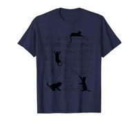 Gatos divertidos jugando con notas musicales Camiseta