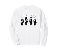 Gatos Divertidos Trompa Cuarteto Orquesta Música Clásica Gat Sudadera