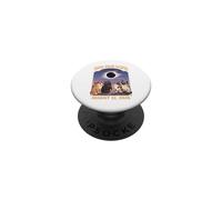 Gatos Eclipse Solar Total con Gafas 2026 12 de Agosto PopSockets PopGrip Adhesivo