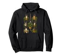 Gatos en Plantas Colgantes macramé Amante de Las Plantas Gato mamá Boho Sudadera con Capucha