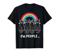 Gatos Ew People Arcoíris Pansexual LGBTQ Colores Pan Arte Camiseta