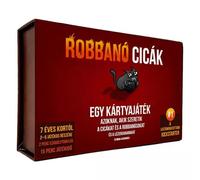 Gatos explosivos - juego de cartas con instrucciones en húngaro