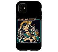 Gatos Galore Vintage Garras y Efecto Carcasa para iPhone 11