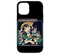 Gatos Galore Vintage Garras y Efecto Carcasa para iPhone 12/12 Pro