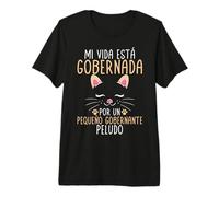 Gatos Gato Un Pequeño Gobernante Peludo Camiseta Premium