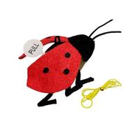 Gatos gatos juguetes, juguetes para gatos ahorcados | Catnip Sound Cat Ladybug Toy | Teaser Kitten con sensor de vibración incorporado Hangoble para actividades físicas