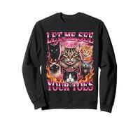 Gatos Graciosos déjame Ver Tus Dedos Sudadera