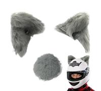Gatos - Headwear - Motocicleta Orejas de Gato | Kitty Felpa Pegamento Motocicleta | Peluche Kitty Eâr Headsars Accesorios con Adhesivo | Motocicletas de Bicicleta Superficies Lisas Plûsh -Kat