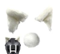 Gatos - Headwear - Motocicleta Orejas de Gato | Kitty Felpa Pegamento Motocicleta | Peluche Kitty Eâr Headsars Accesorios con Adhesivo | Motocicletas de Bicicleta Superficies Lisas Plûsh -Kat