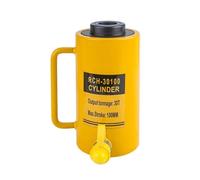 Gatos hidráulicos huecos, cilindros hidráulicos de carrera de 4 pulgadas/100 mm, gatos de retracción automática, cilindros de elevación que(30T/66138lb-4in Stroke)