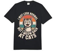 Gatos I May Look Normal But I Meow Back At Cats Gato Comfort Colors Adult Heavyweight T-Shirt
