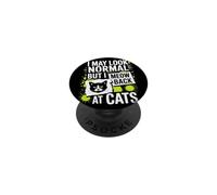 Gatos I May Look Normal But I Meow Back At Cats Gato PopSockets PopGrip Adhesivo
