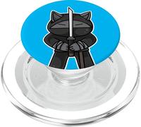 Gatos Japonés Samurai Arte Marcial Ninja Gato Lucha PopSockets PopGrip para MagSafe